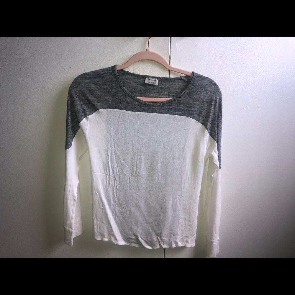 Linen material long sleeve shirt